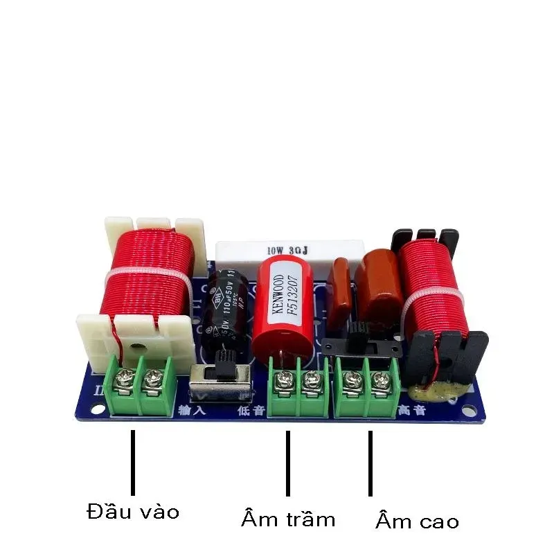 Phân Tần WEAH-204 2 Đường Tiếng — Tách Bass Treble Chuẩn, Bảo Vệ Treble 200W