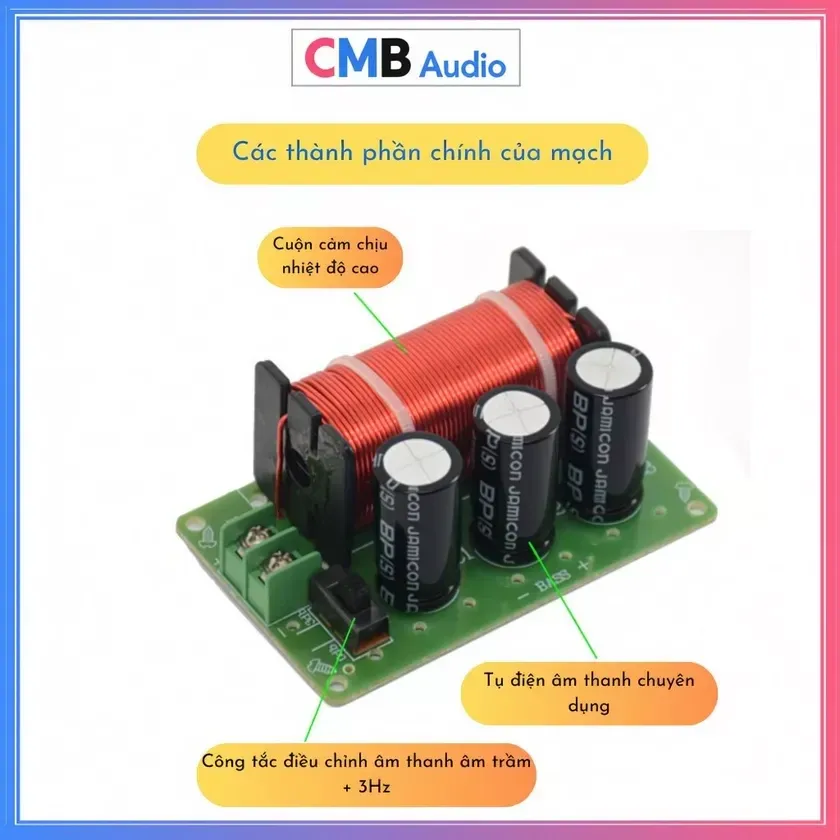 Phân Tần WEAH-85 — Lọc Sub Siêu Trầm 200W, Chống Cháy Loa