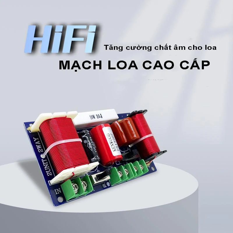 WEAH-204 Mạch phân tần phân tần bass treble âm thanh HIFI công suất 250w có công tắc điều chỉnh âm